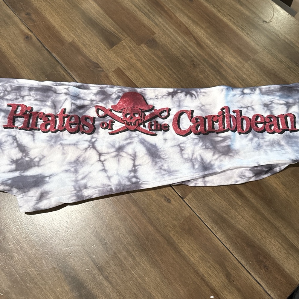 “Pirates of the Caribbean” Black and White Tie-Dye jogger sweatpants by Disney